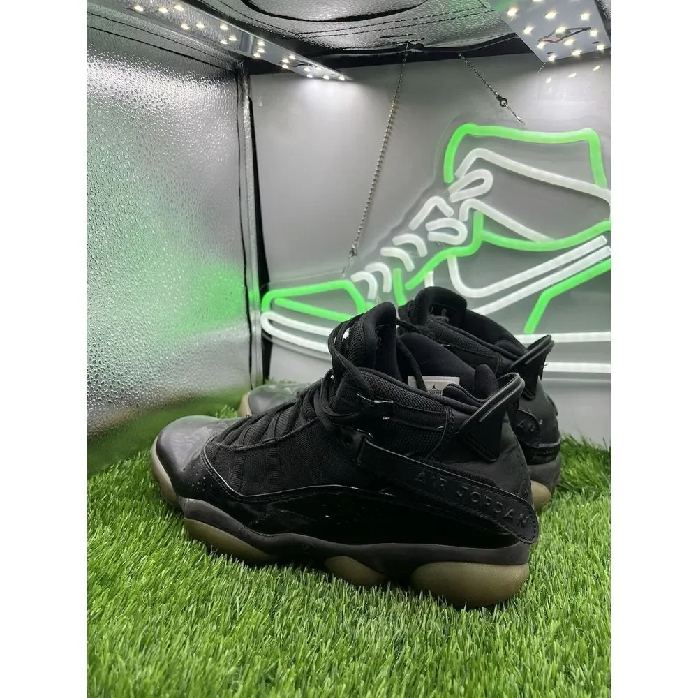 Nike Air Jordan 6‎ Rings Basketball Shoes Black Ice 2018 322992-011 Men's Size 8